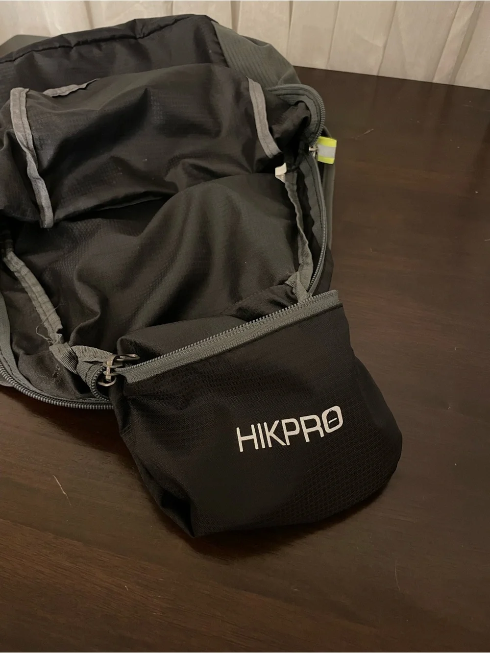 Black & Gray Lightweight Packable Backpack